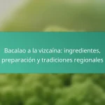 Bacalao a la vizcaína: ingredientes, preparación y tradiciones regionales