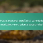 Cerveza artesanal española: variedades, maridajes y su creciente popularidad