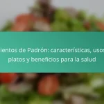Pimientos de Padrón: características, usos en platos y beneficios para la salud