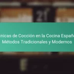 Técnicas de Cocción en la Cocina Española: Métodos Tradicionales y Modernos